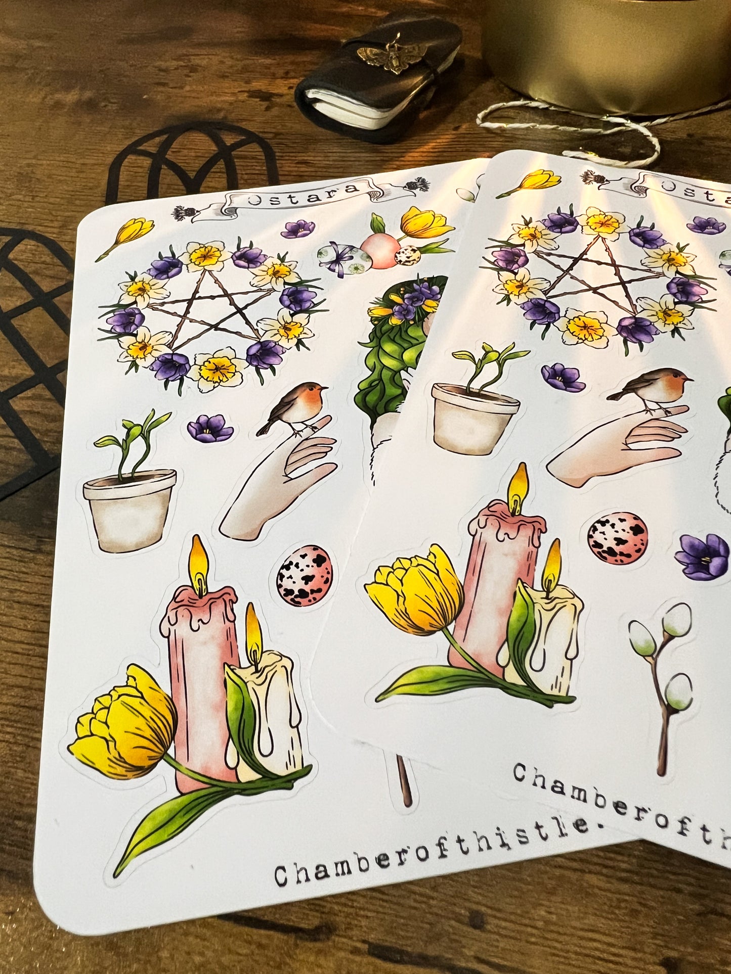 Ostara sticker sheet