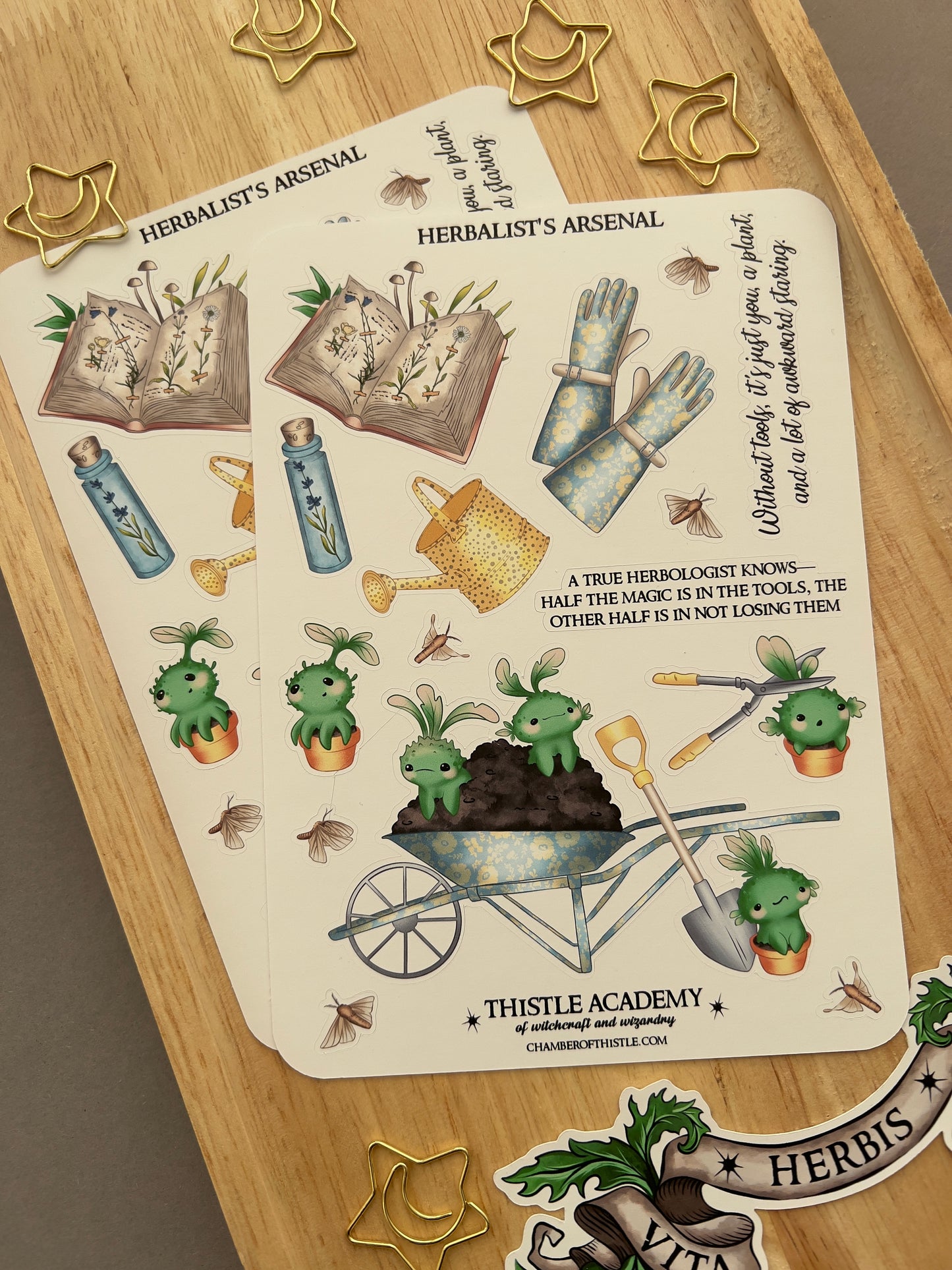 Herbalist’s arsenal sticker sheet