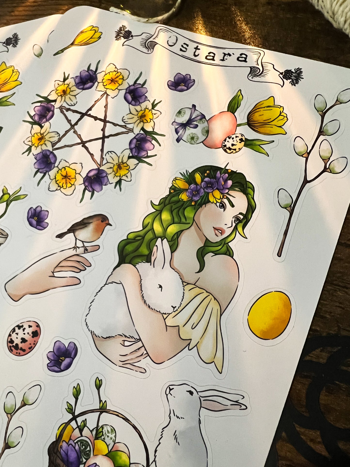 Ostara sticker sheet