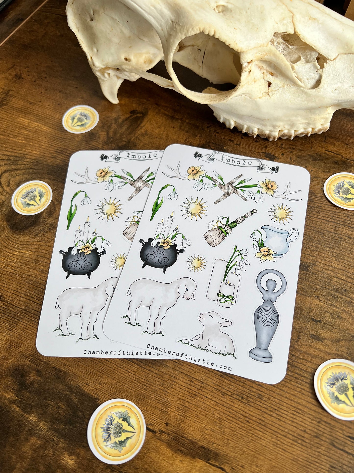 Imbolc sticker sheet