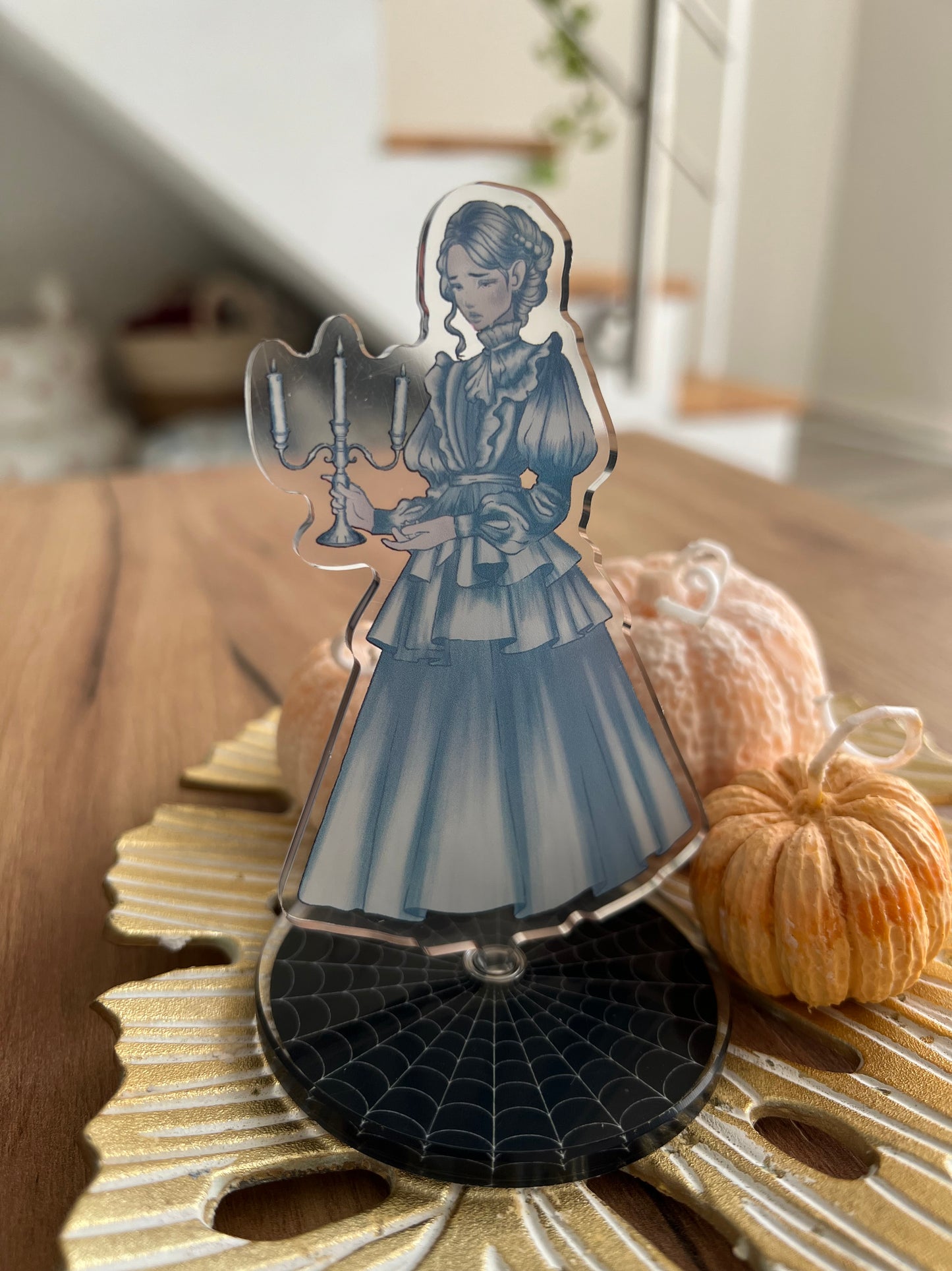 Victorian ghost rotating standee