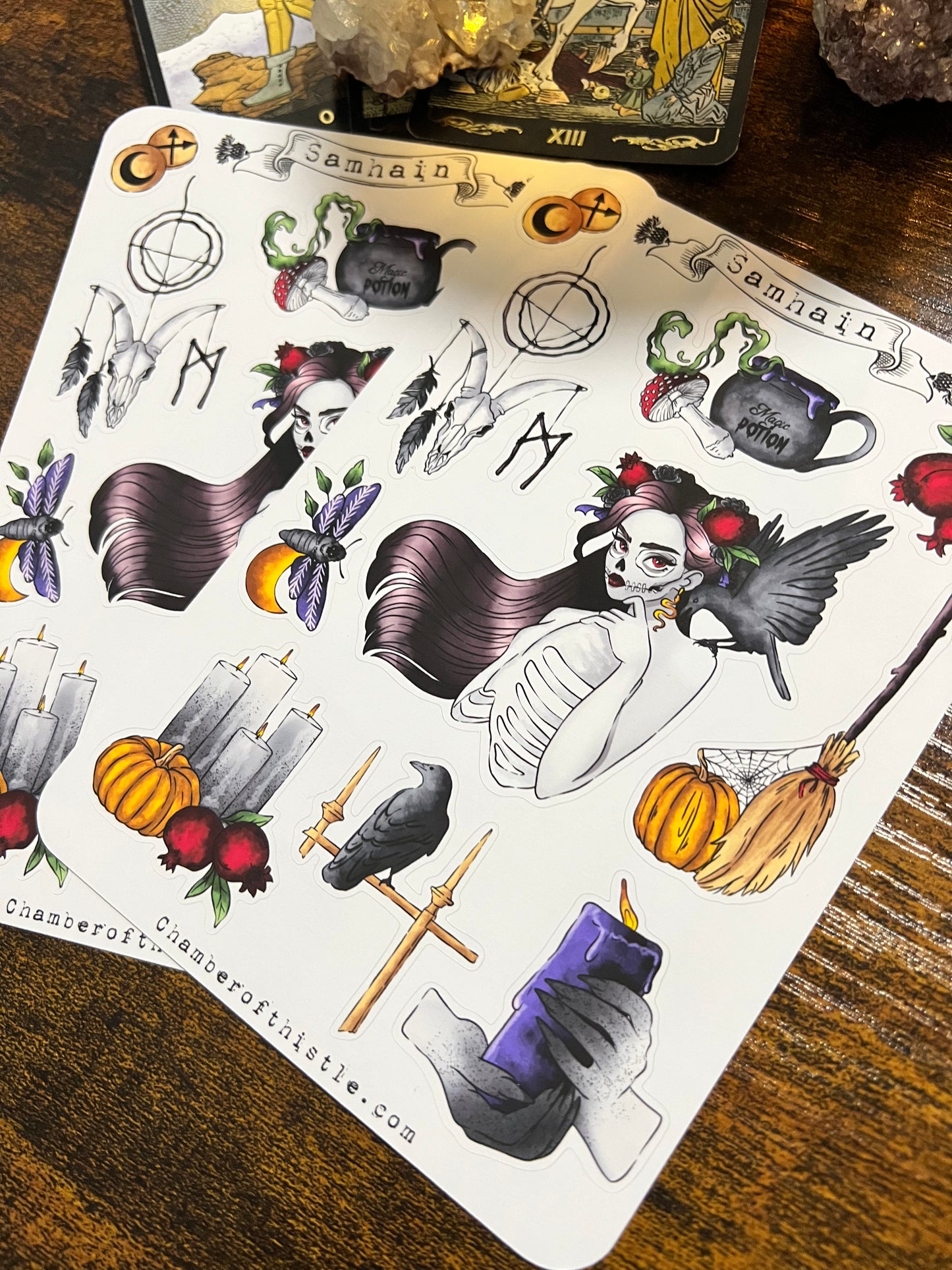 Samhain sticker sheet