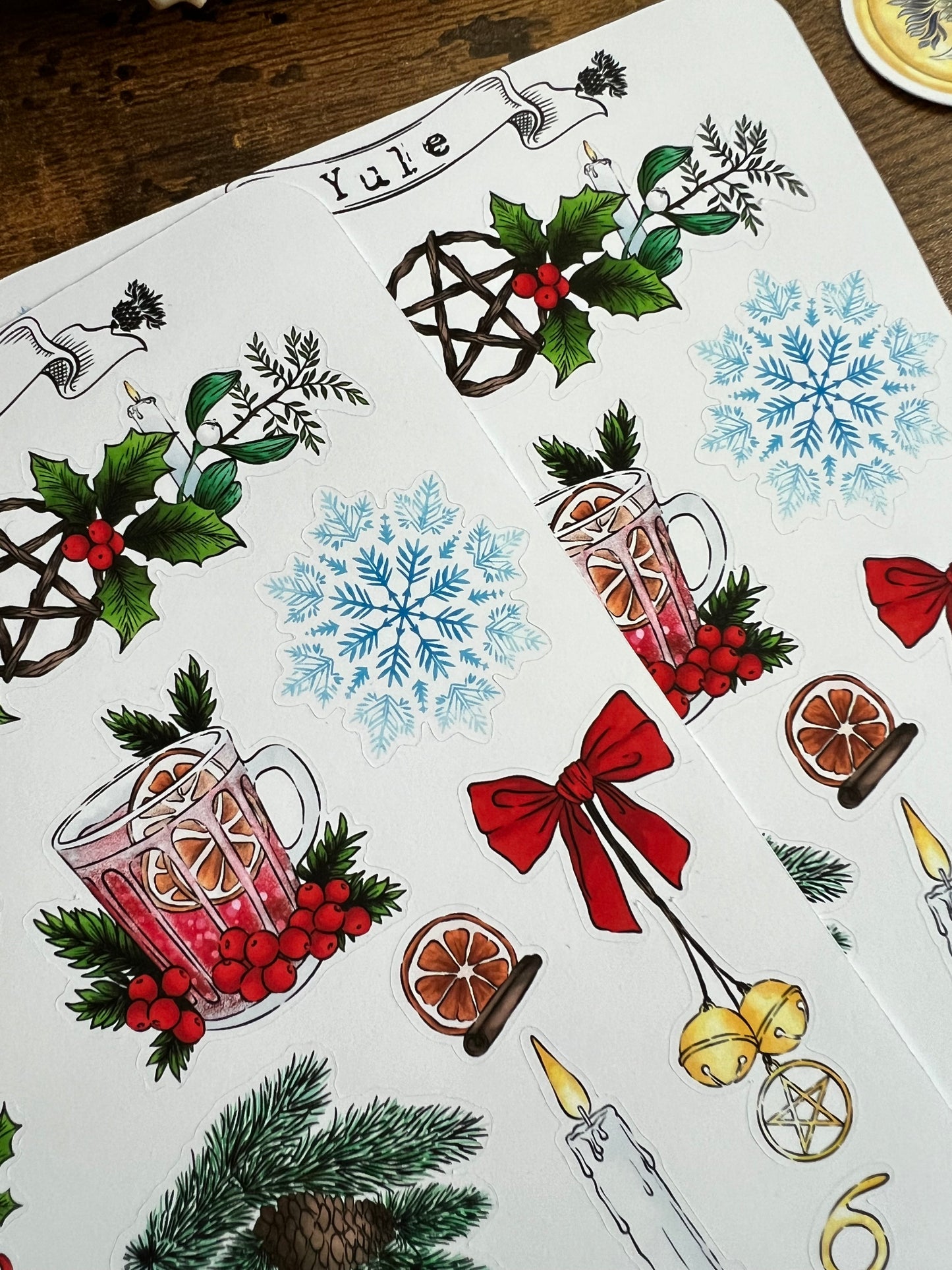 Yule sticker sheet