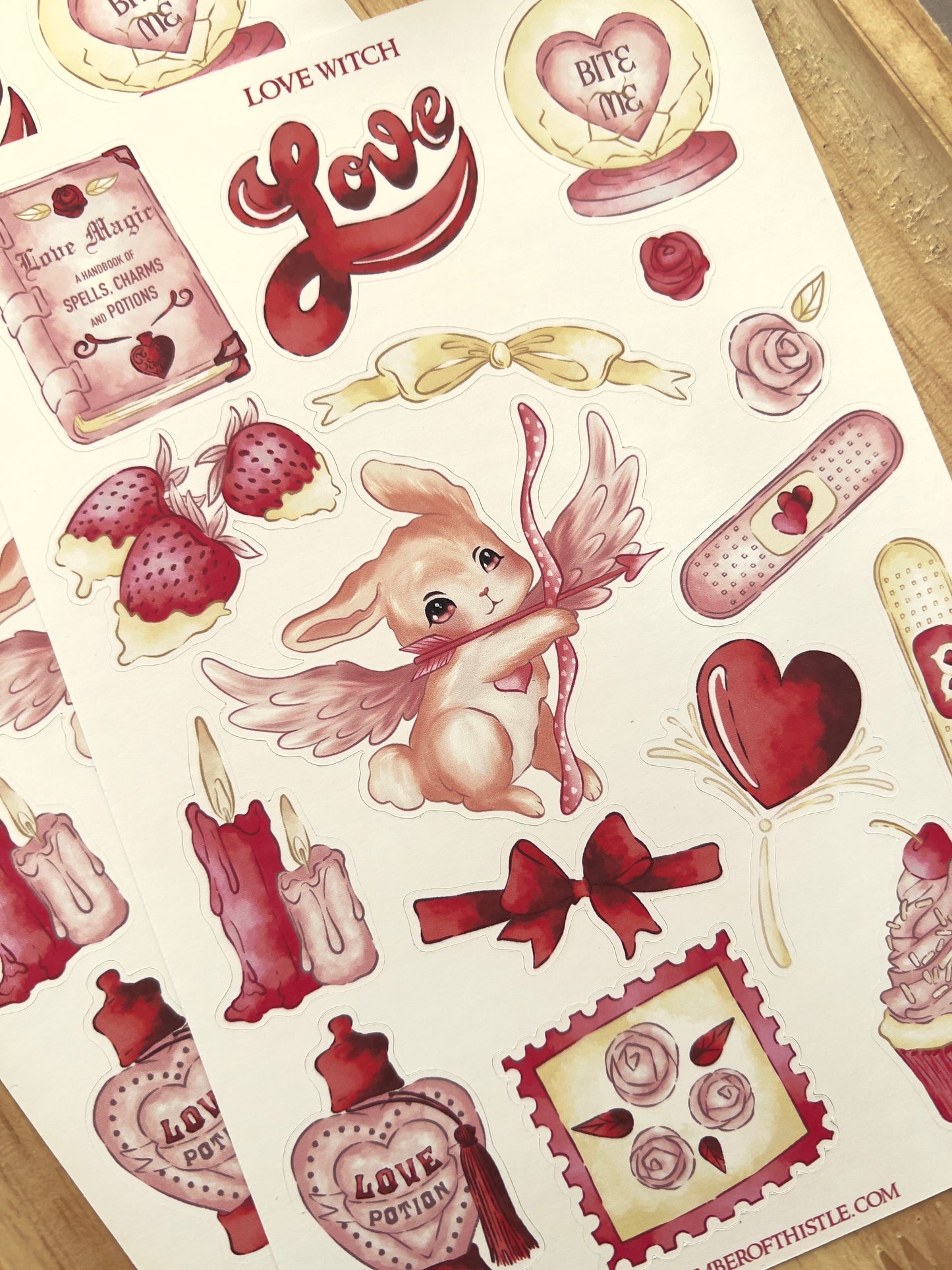 Love witch sticker sheet