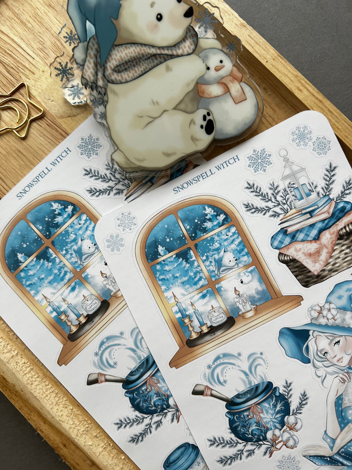 Snowspell Witch sticker collection