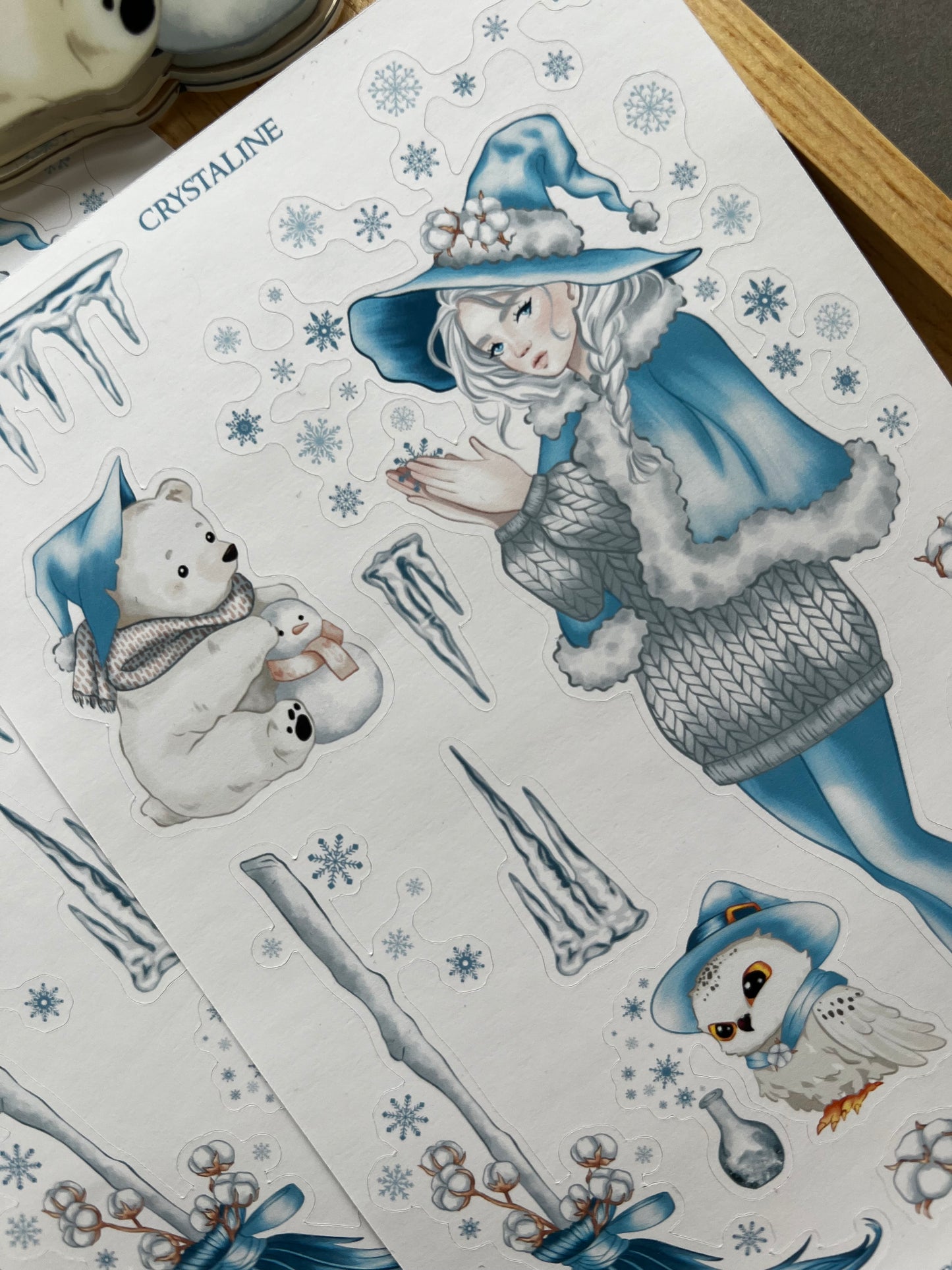 Snowspell Witch sticker collection