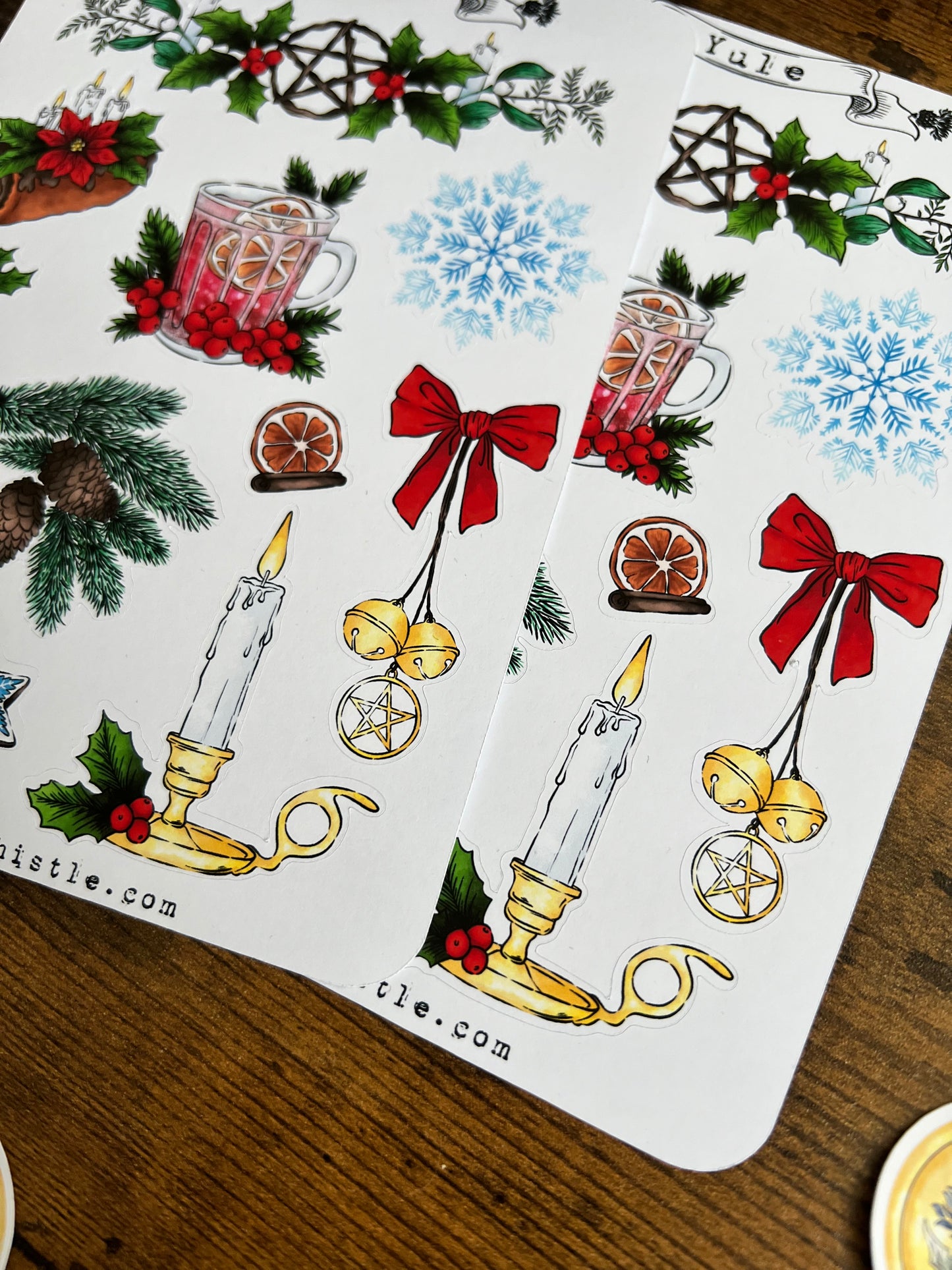 Yule sticker sheet