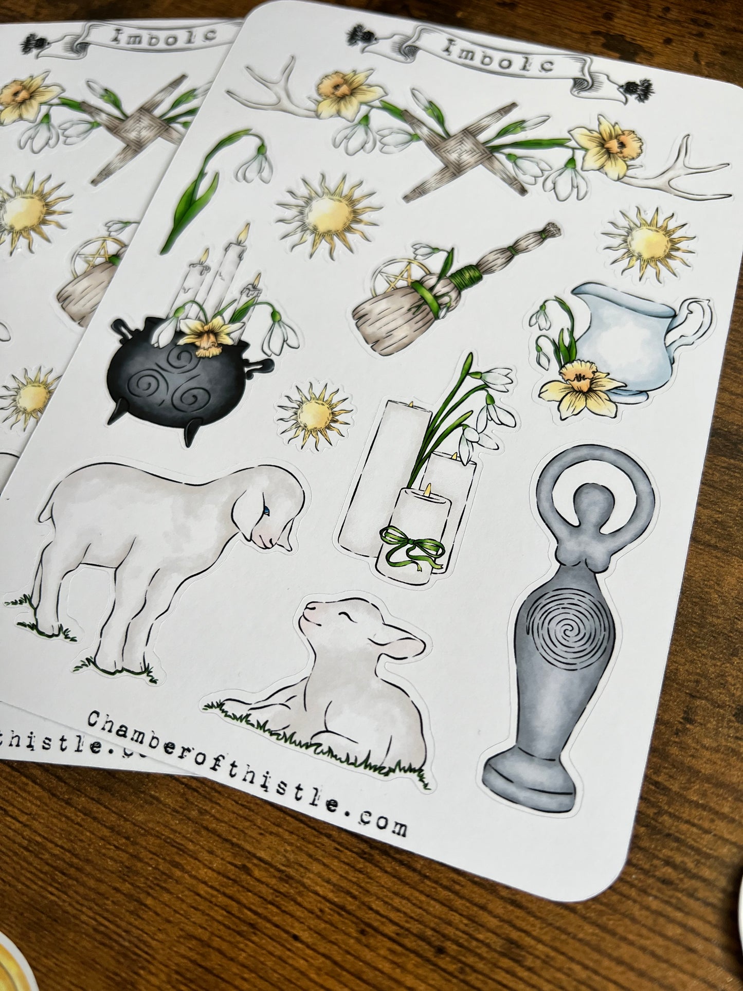 Imbolc sticker sheet