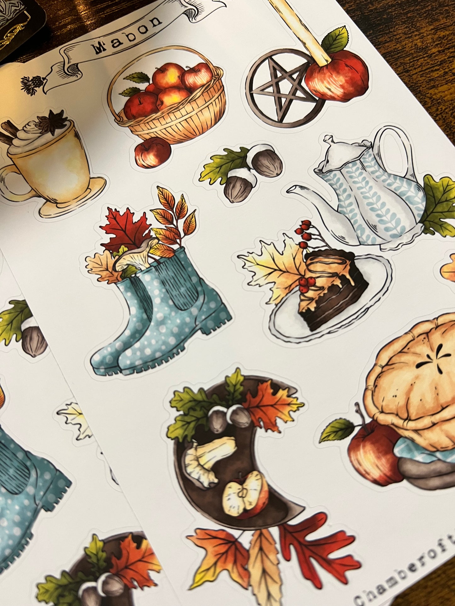 Mabon sticker sheet