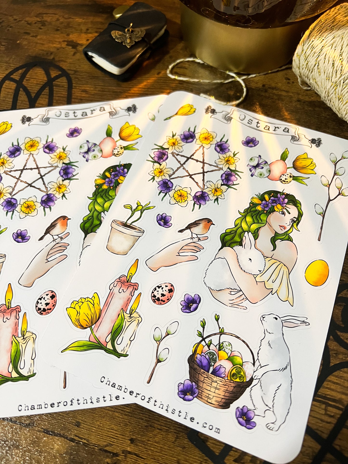 Ostara sticker sheet