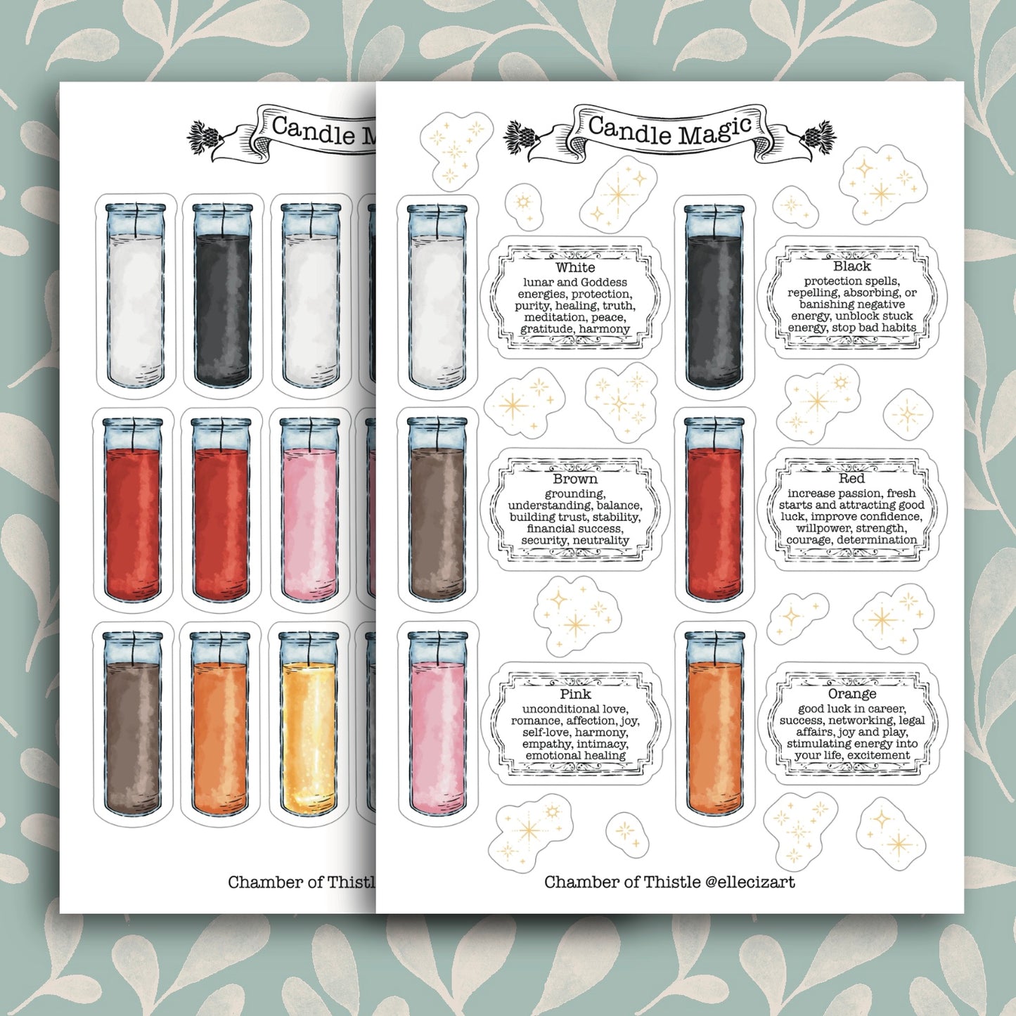 Candles printables