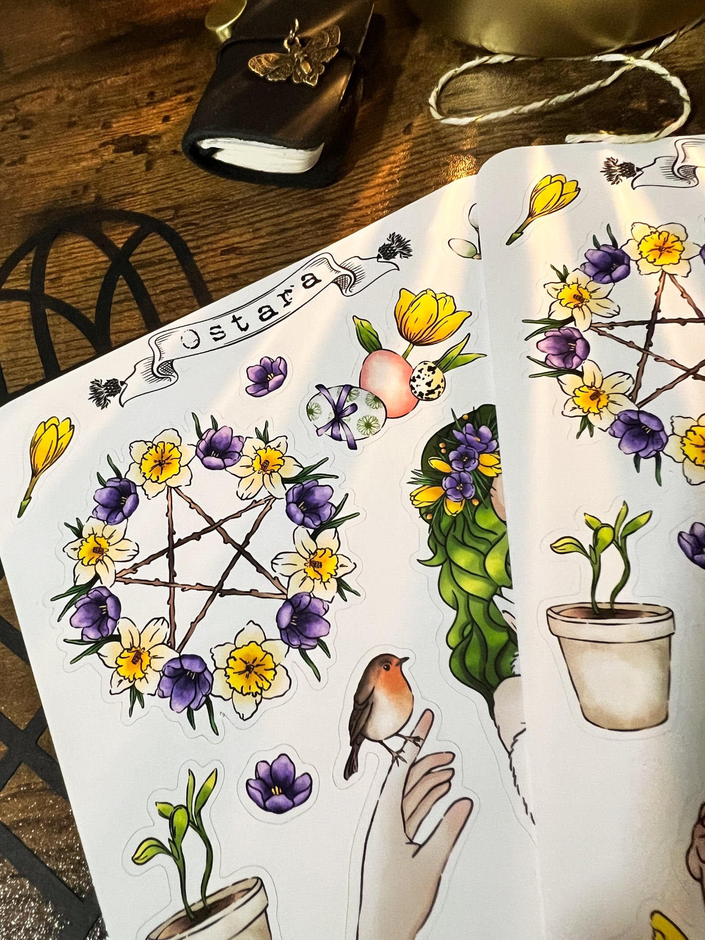 Ostara sticker sheet