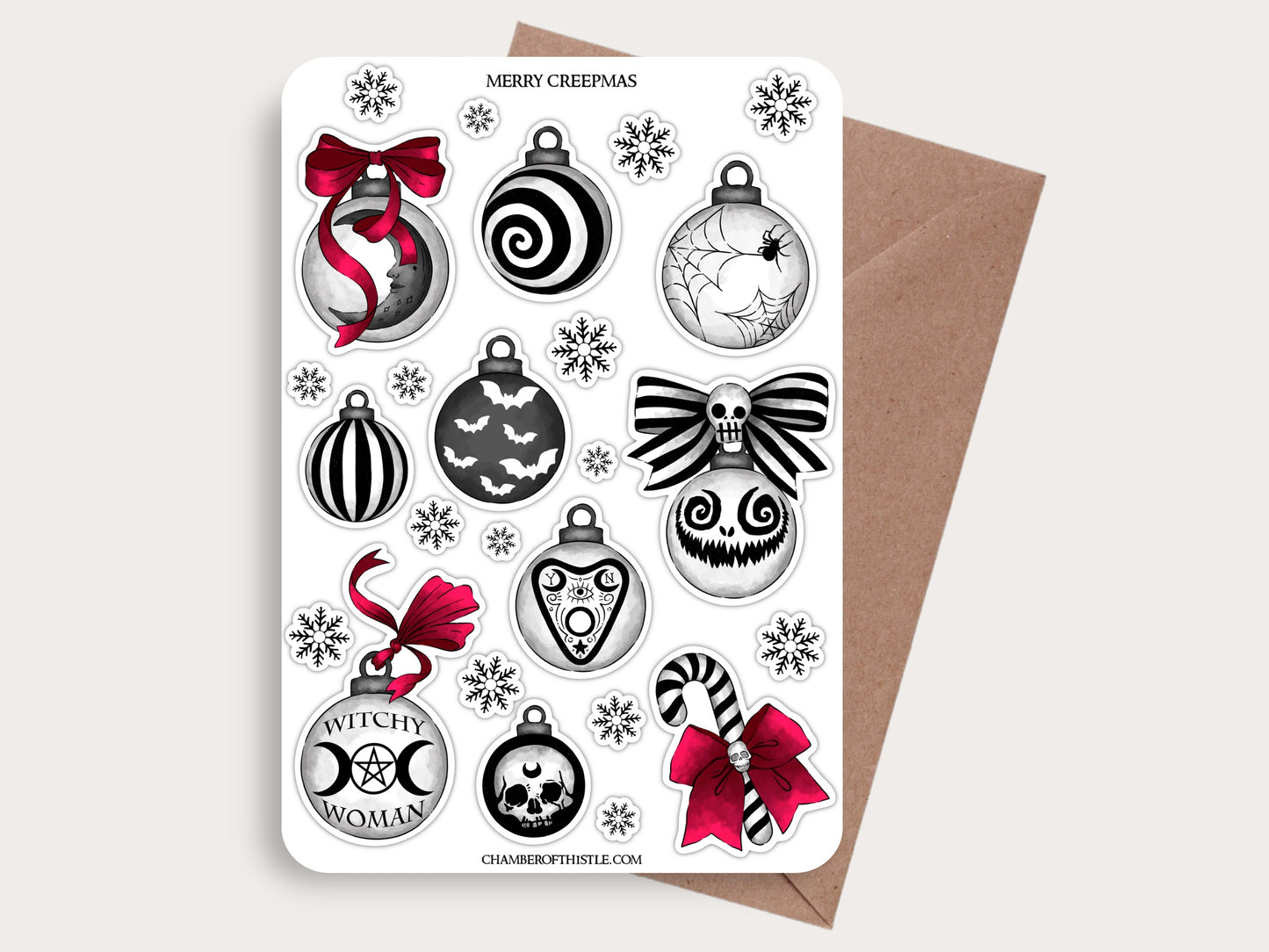 Merry Creepmas sticker sheet