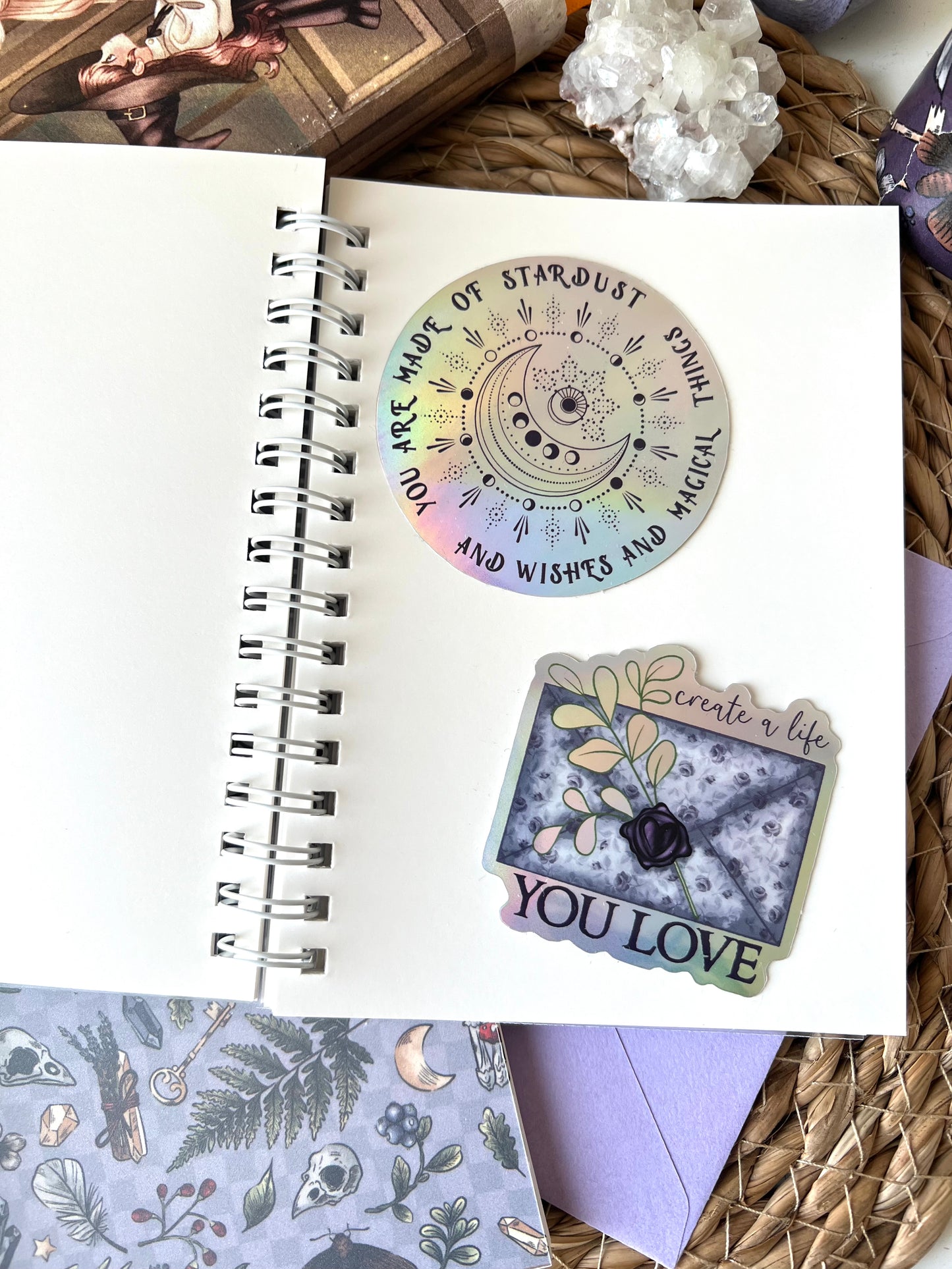 Reusable sticker book Light purple