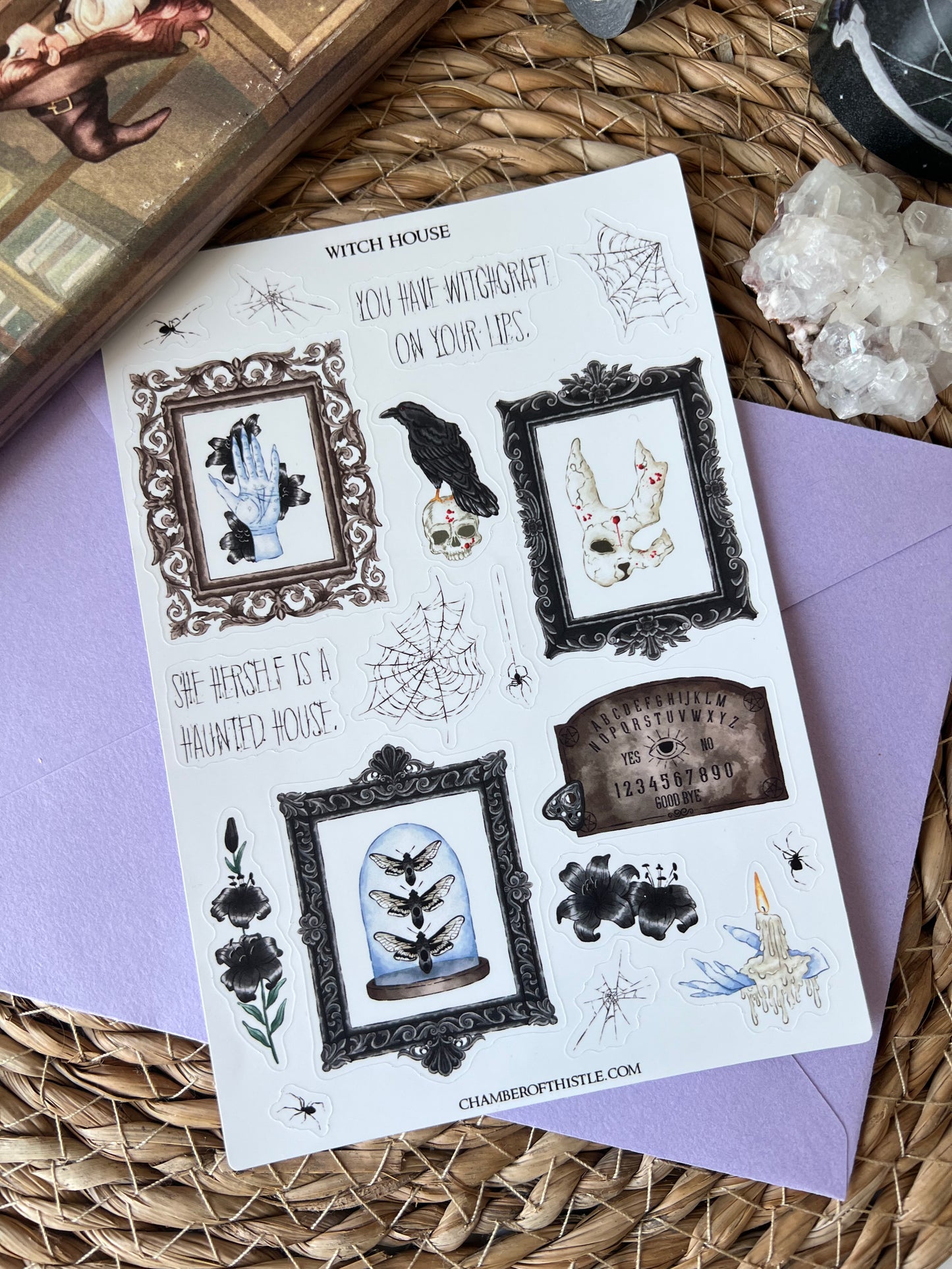 Black Witch sticker collection (matte vinyl)