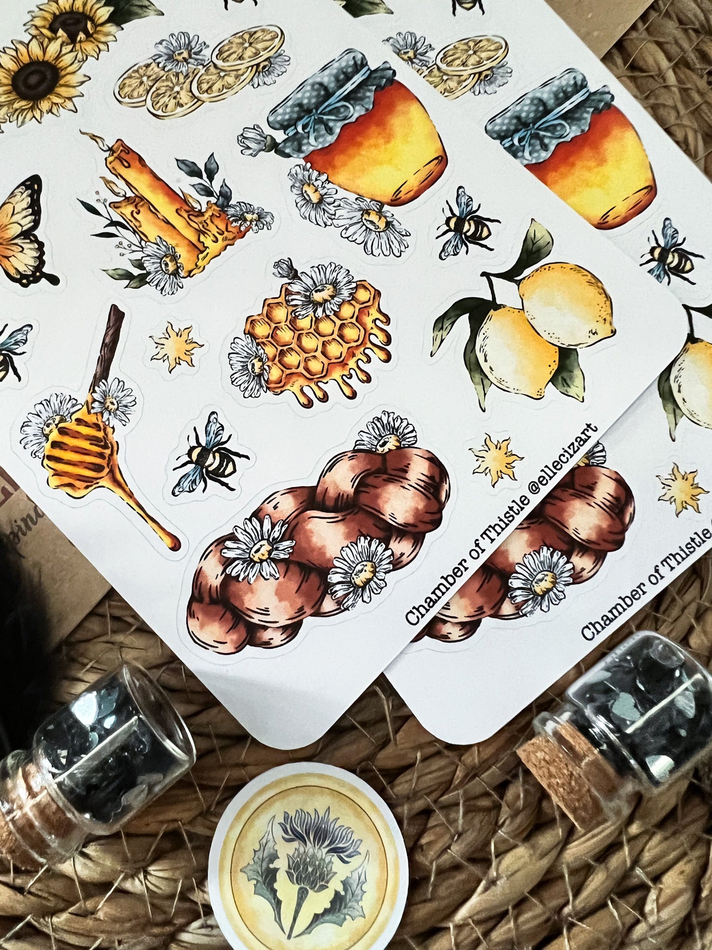 Litha sticker sheet