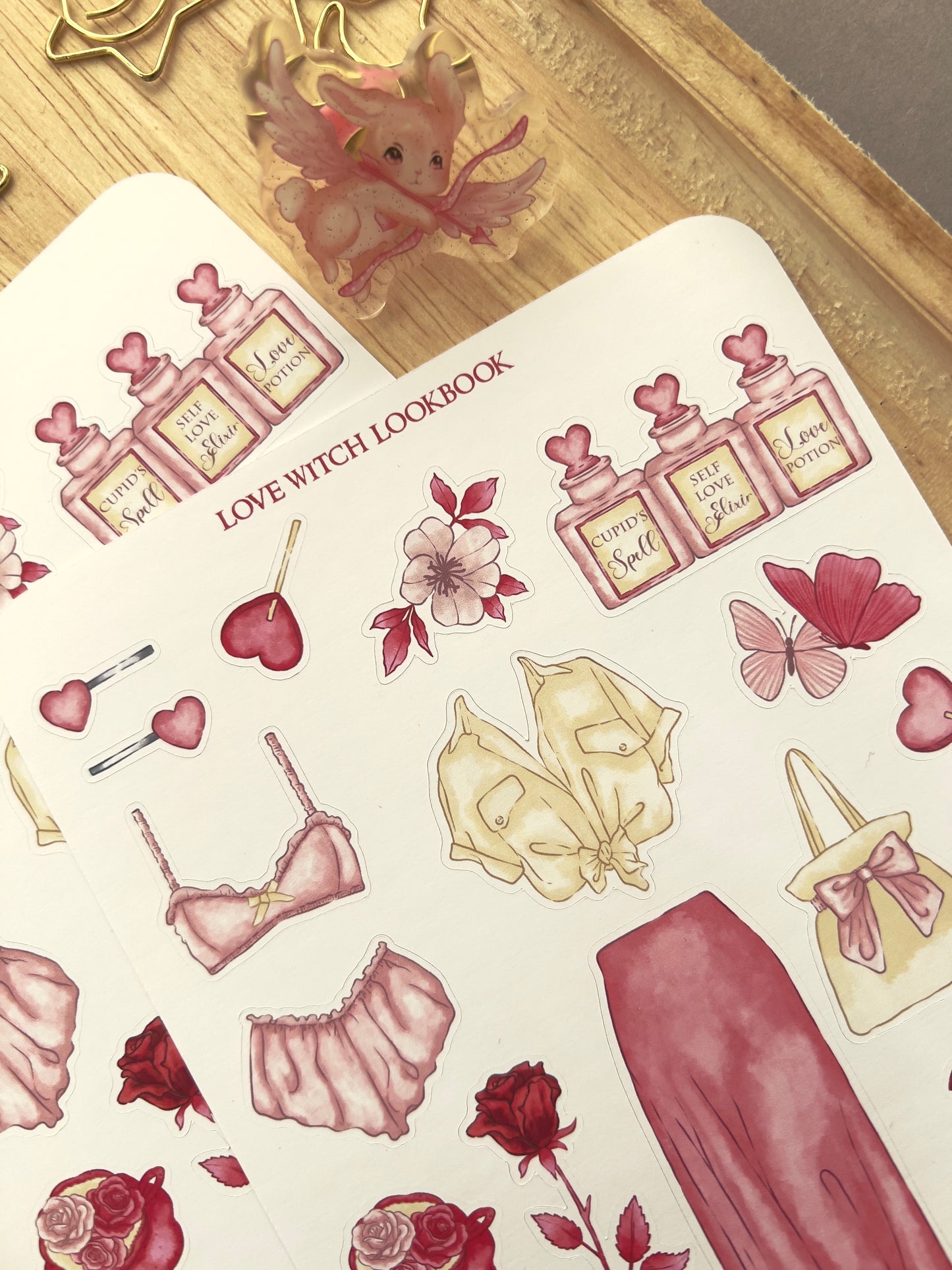 Love witch lookbook sticker sheet