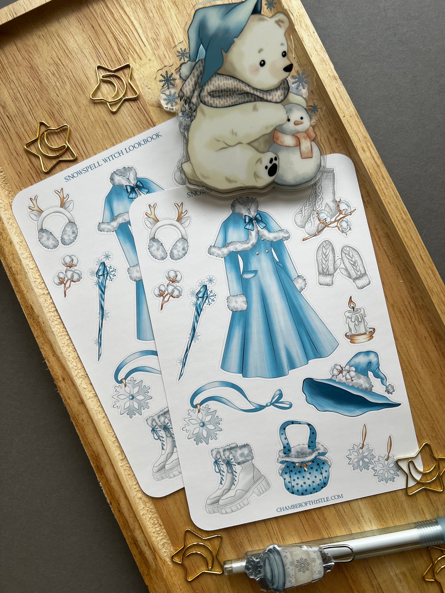 Snowspell Witch sticker collection