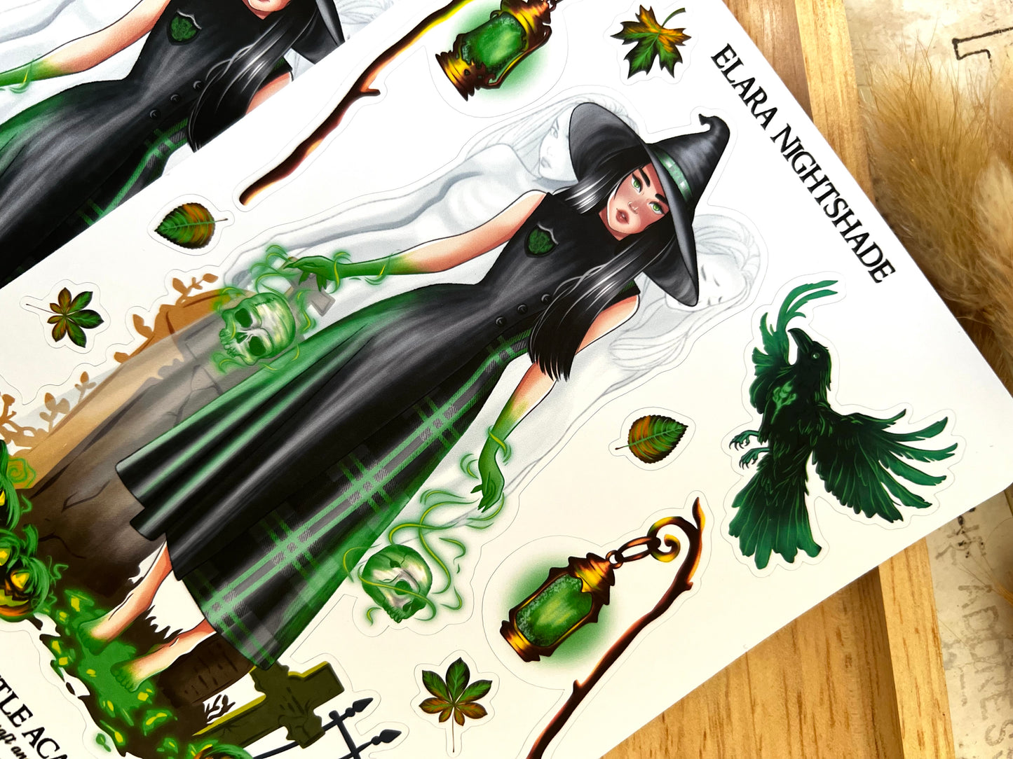 Elara Nightshade sticker sheet