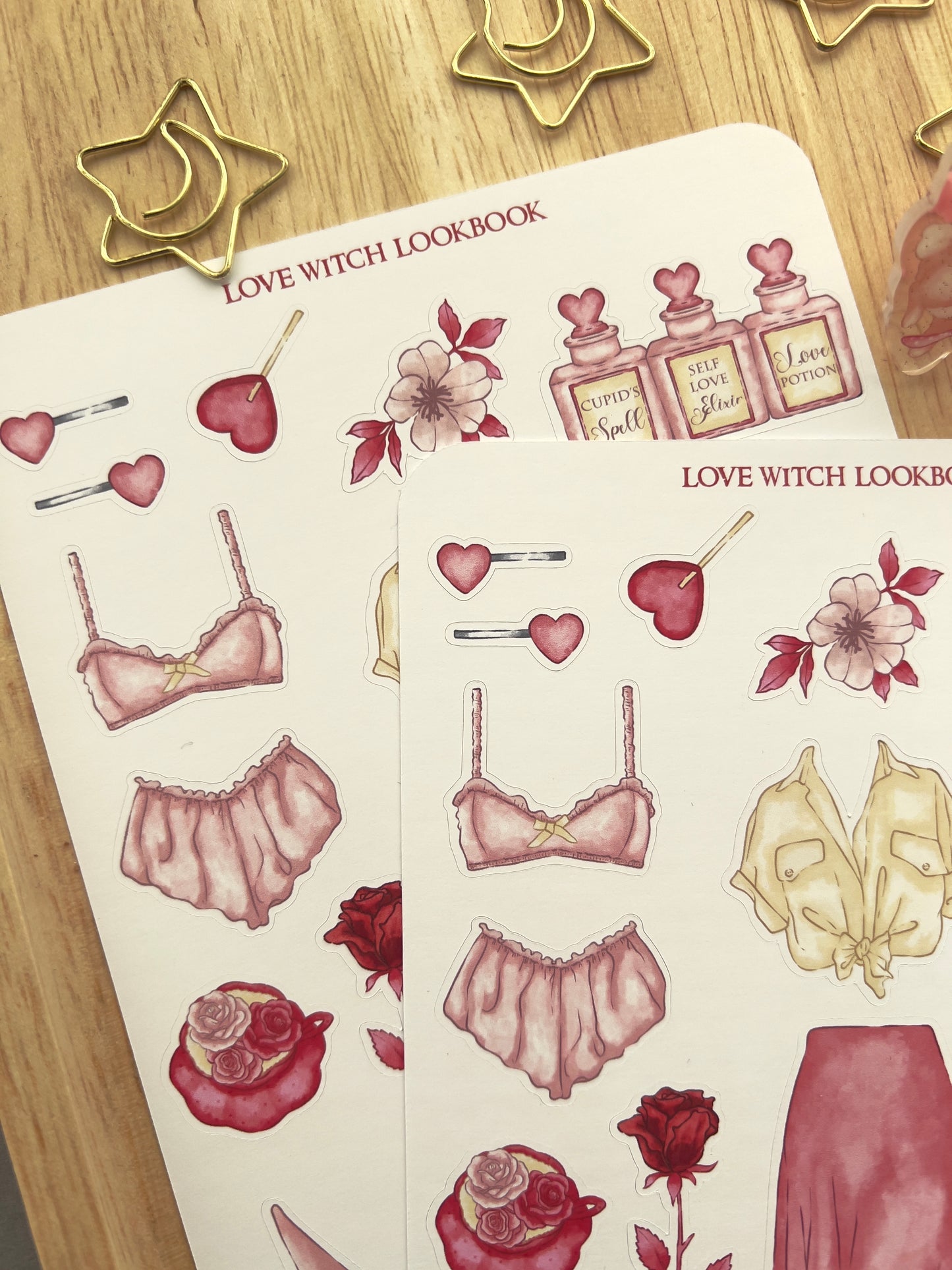 Love witch lookbook sticker sheet