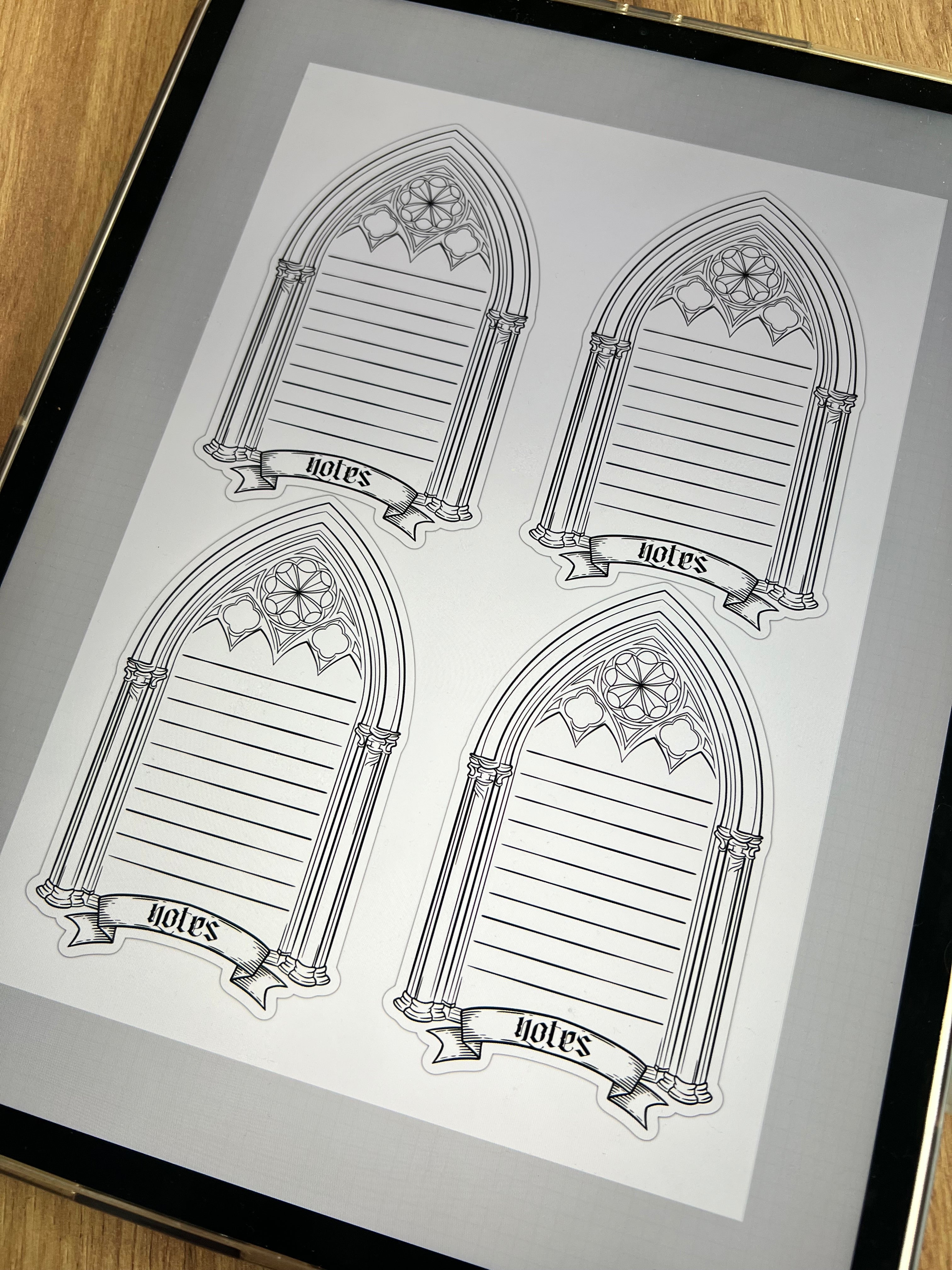 Gothic Note Gothic notes - digital download – Chamber of Thistle