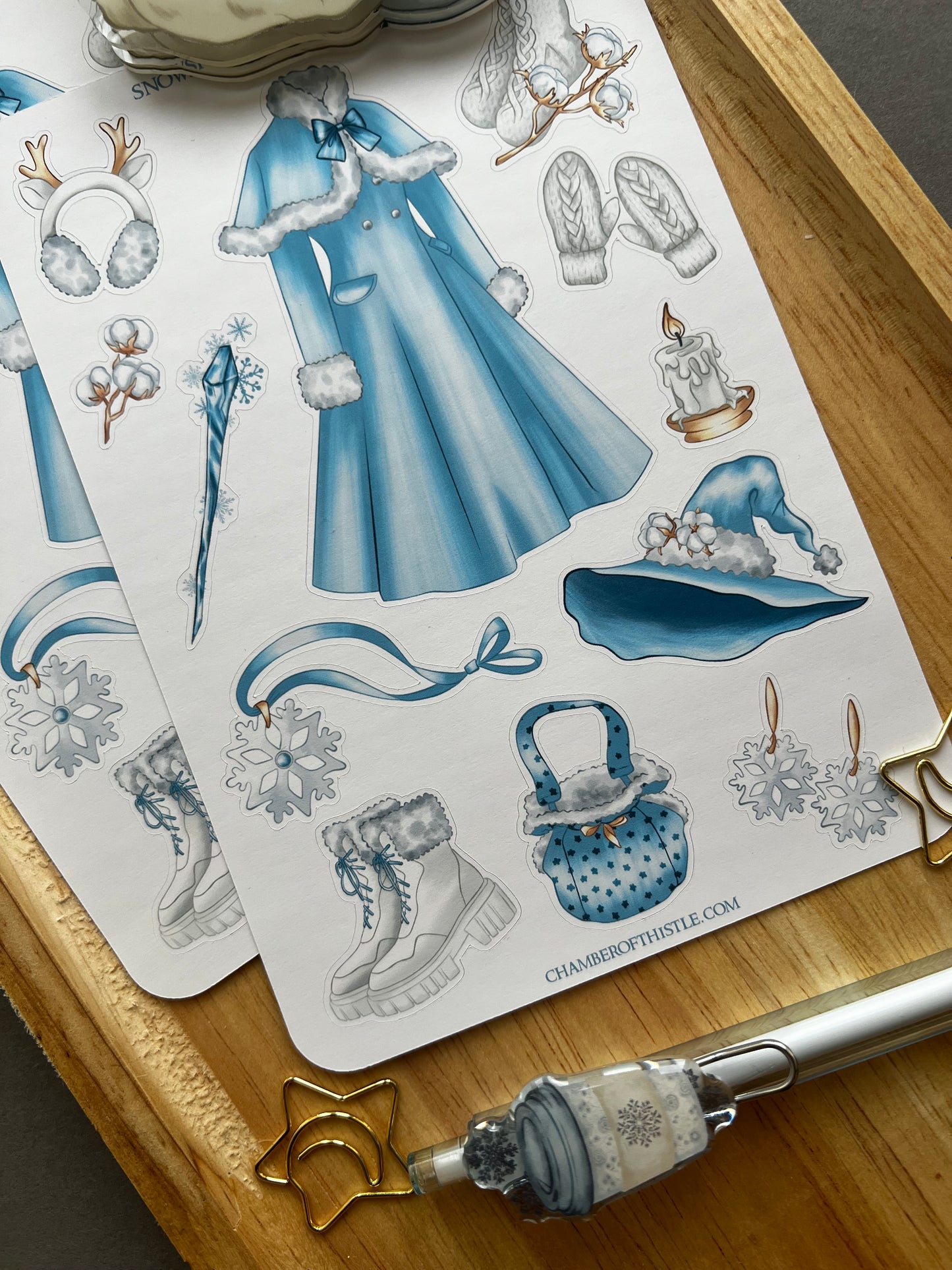 Snowspell Witch sticker collection