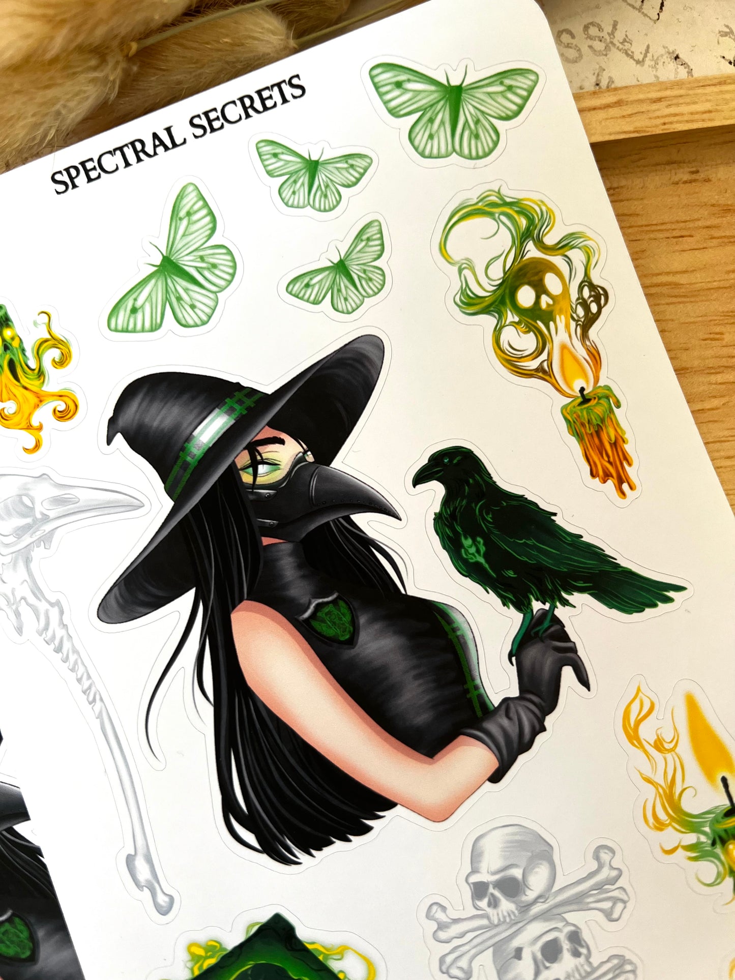 Spectral Secrets sticker sheet