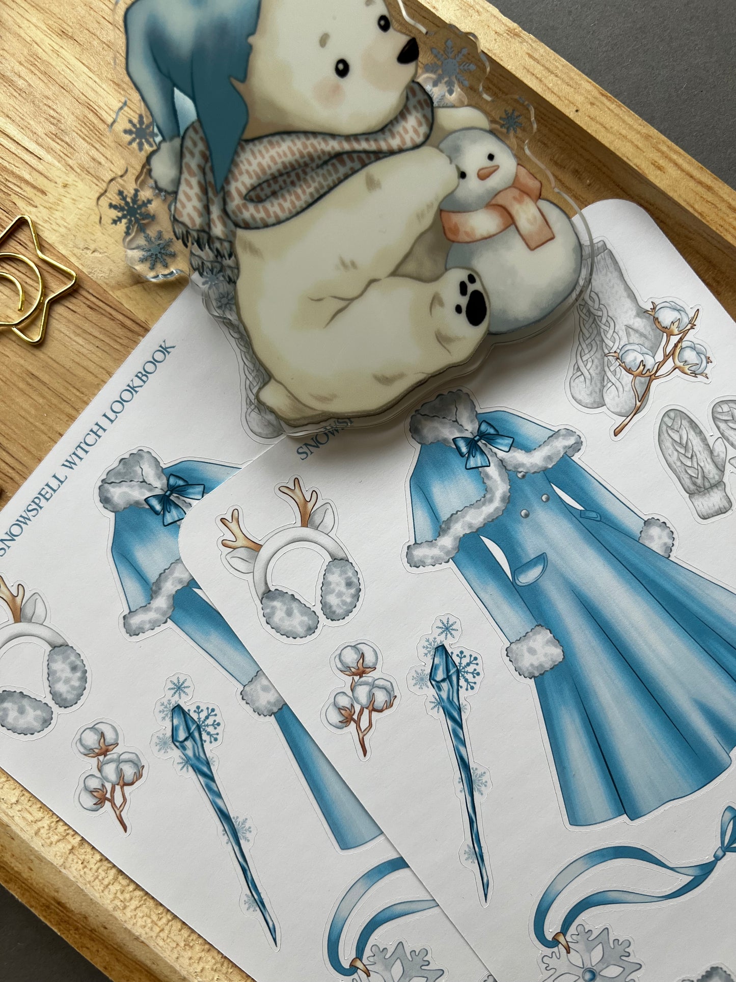 Snowspell Witch sticker collection