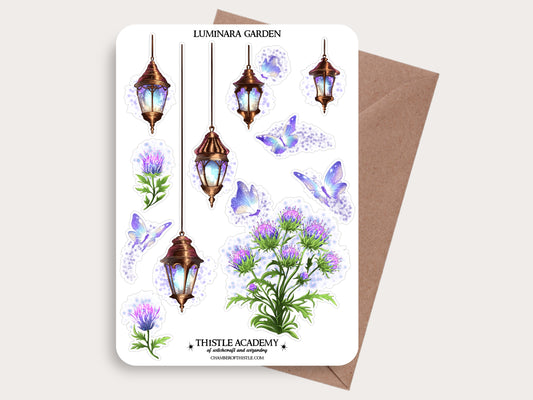 Luminara Garden sticker sheet