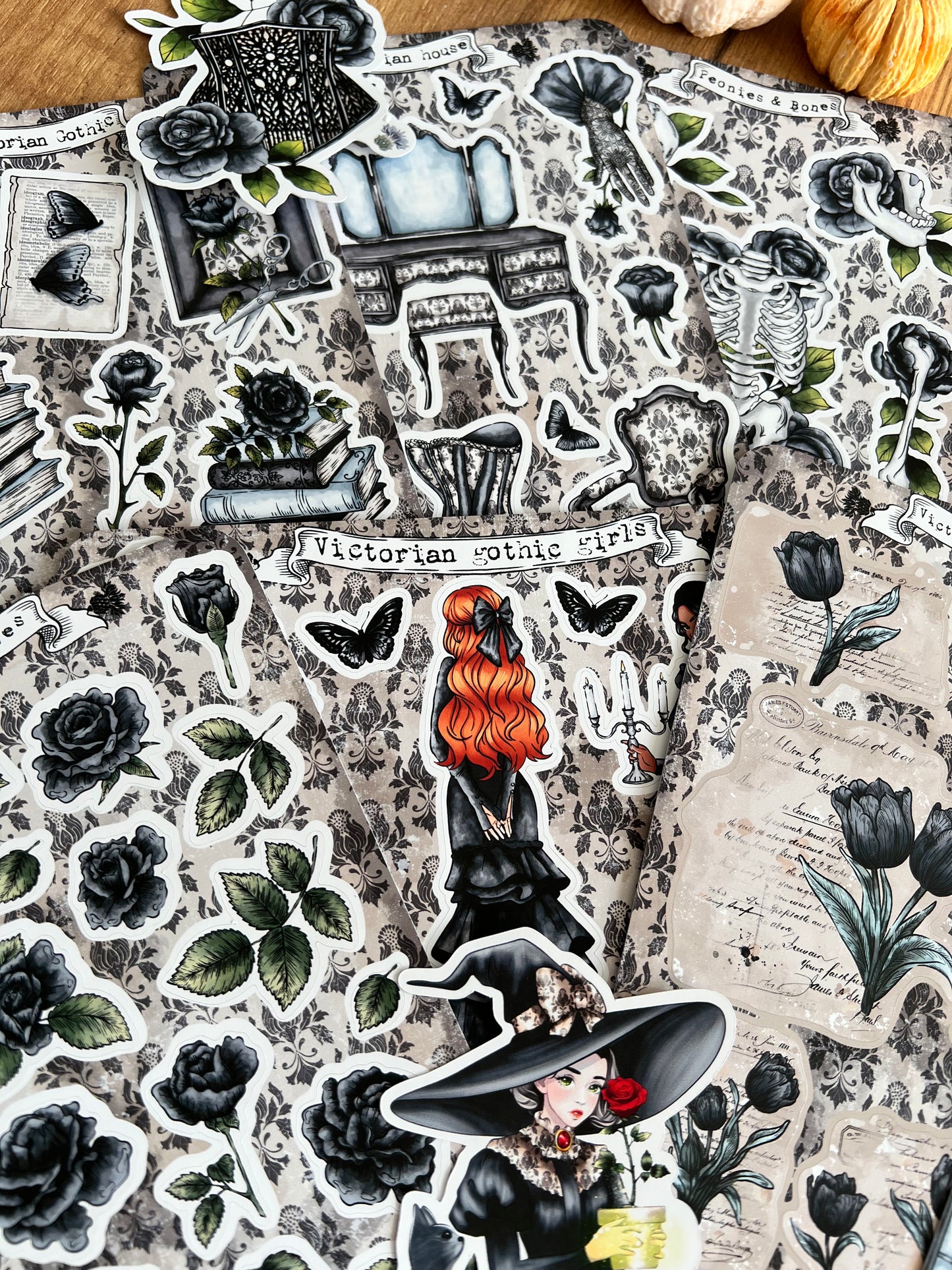 Full Victorian sticker collection