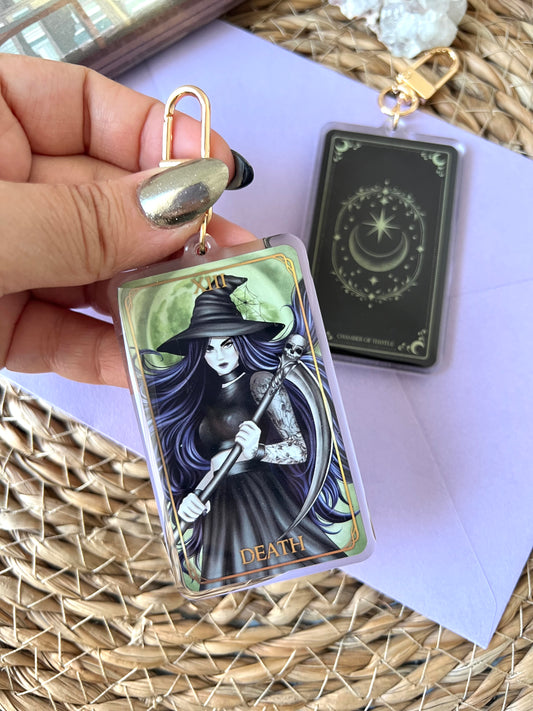 Tarot Death key chain