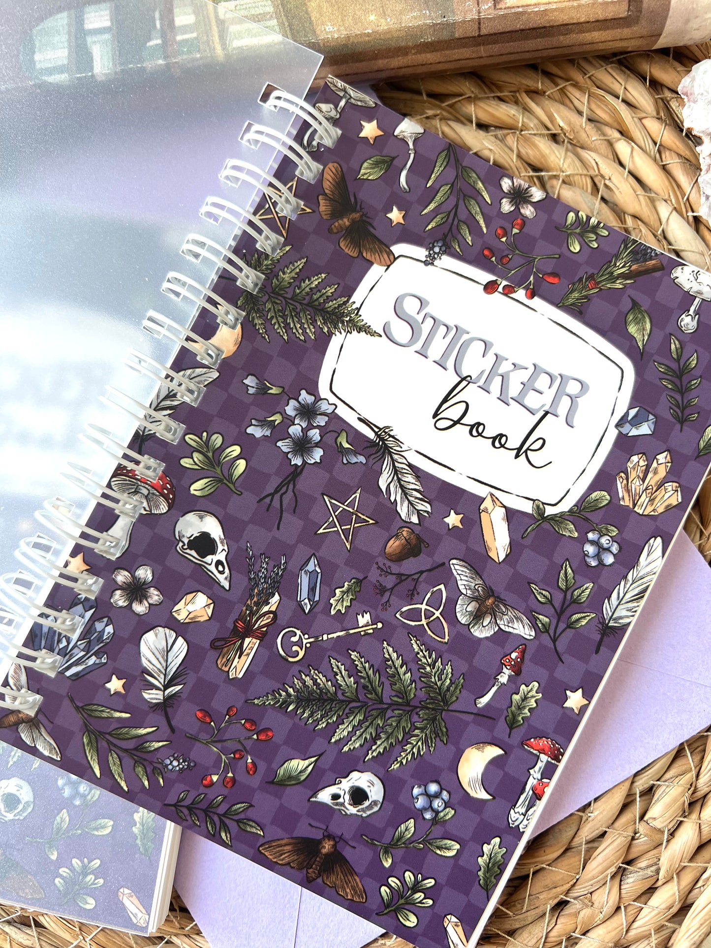 Reusable sticker book Dark purple