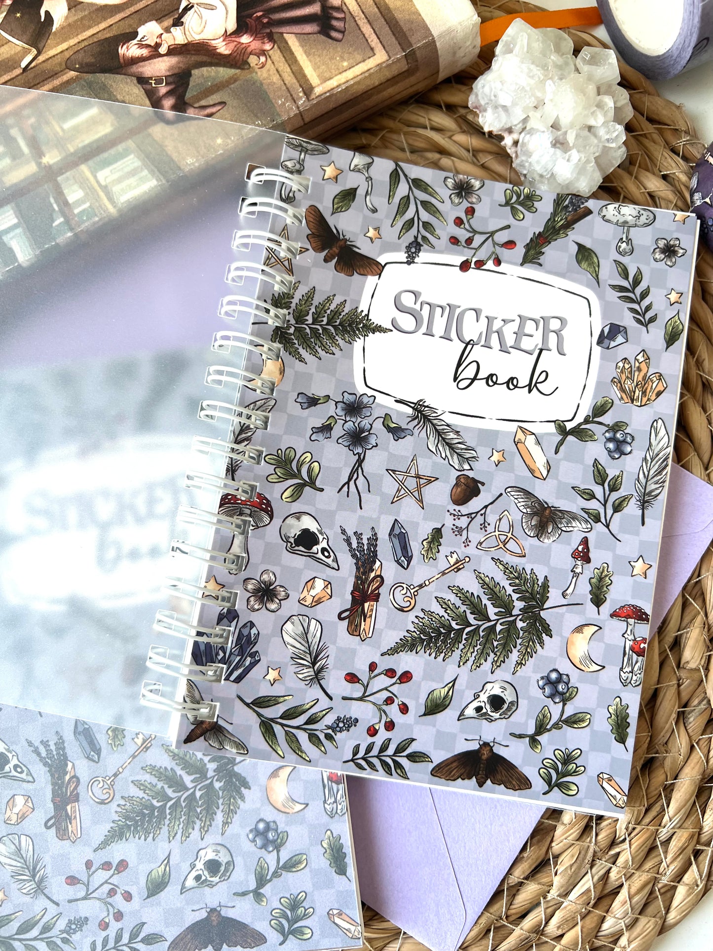 Reusable sticker book Light purple