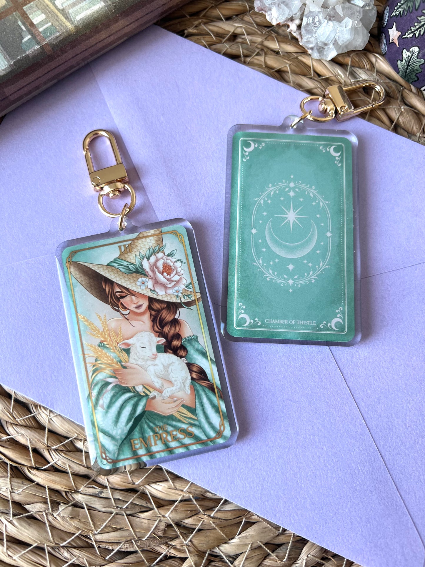 Tarot the Empress key chain
