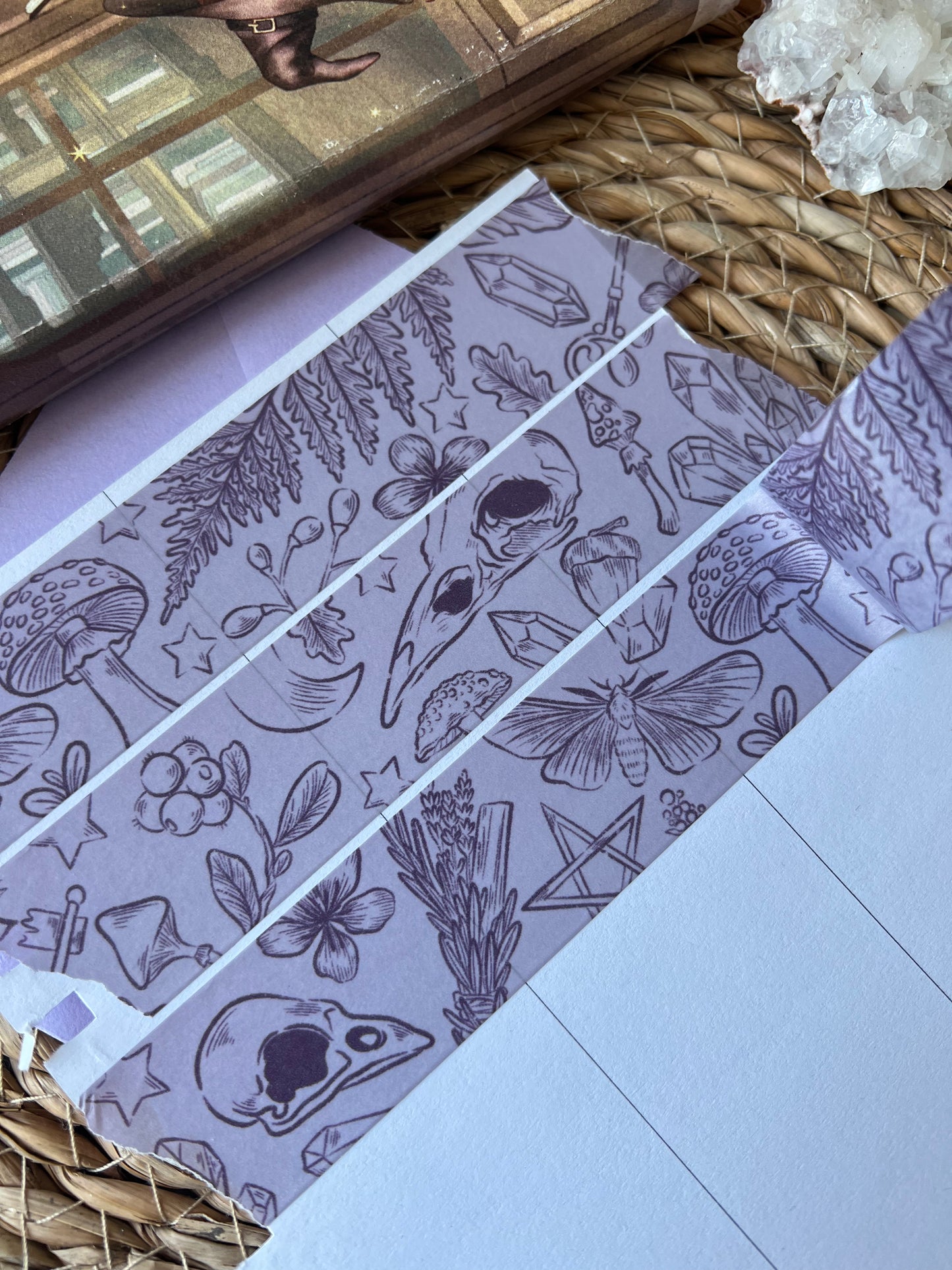 Witchy washi tape (light purple)