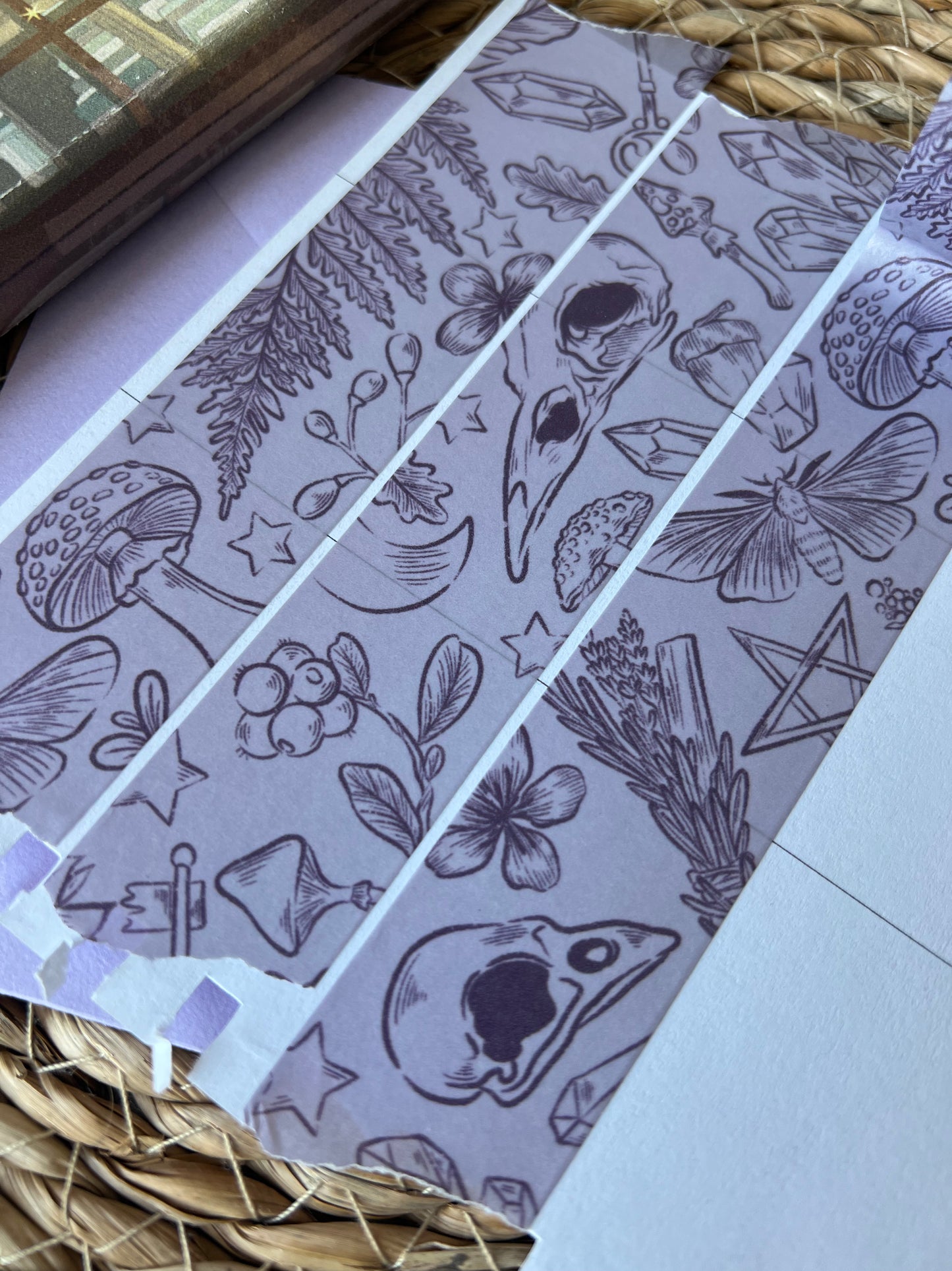 Witchy washi tape (light purple)