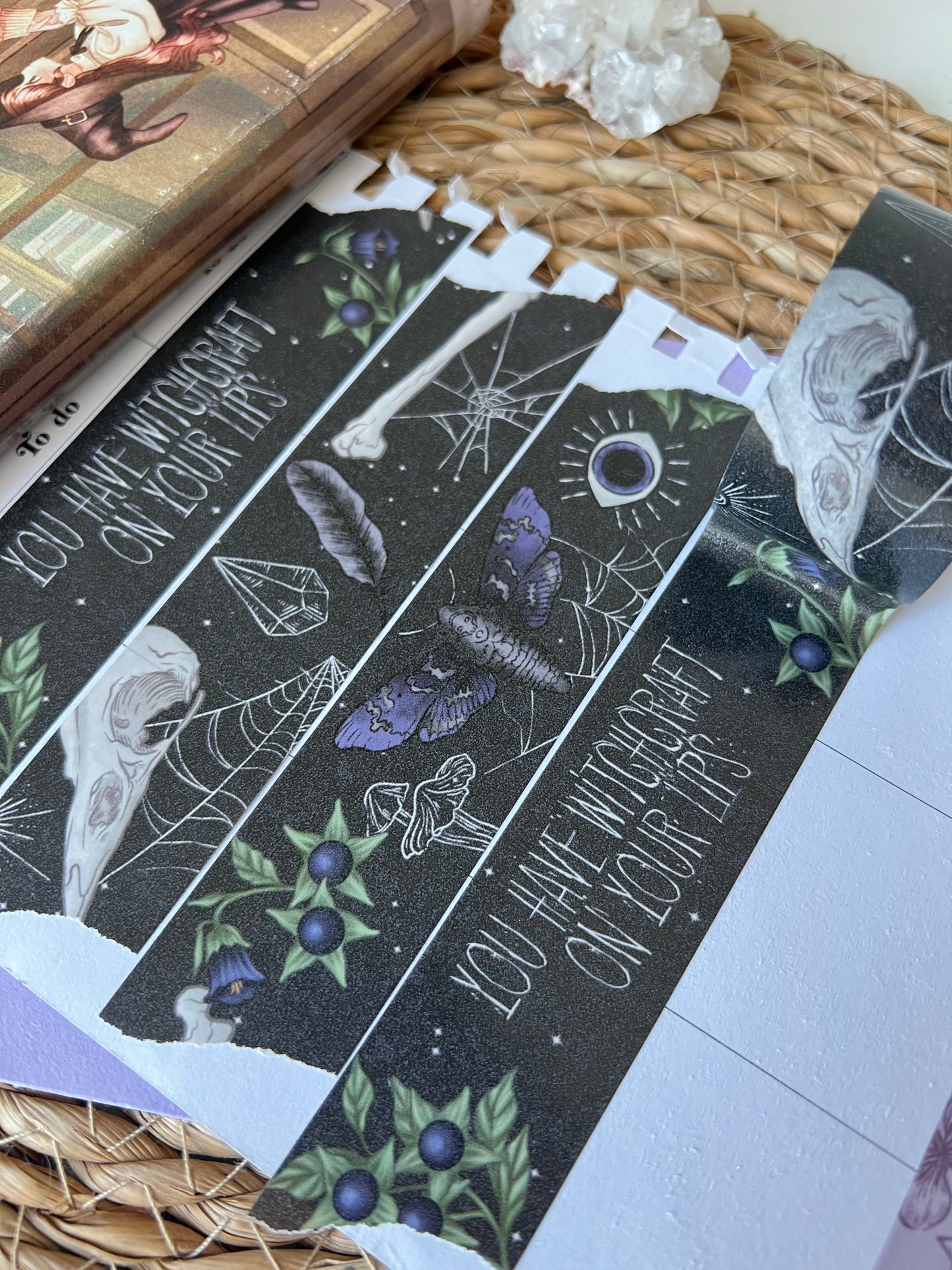 Black witch washi tape