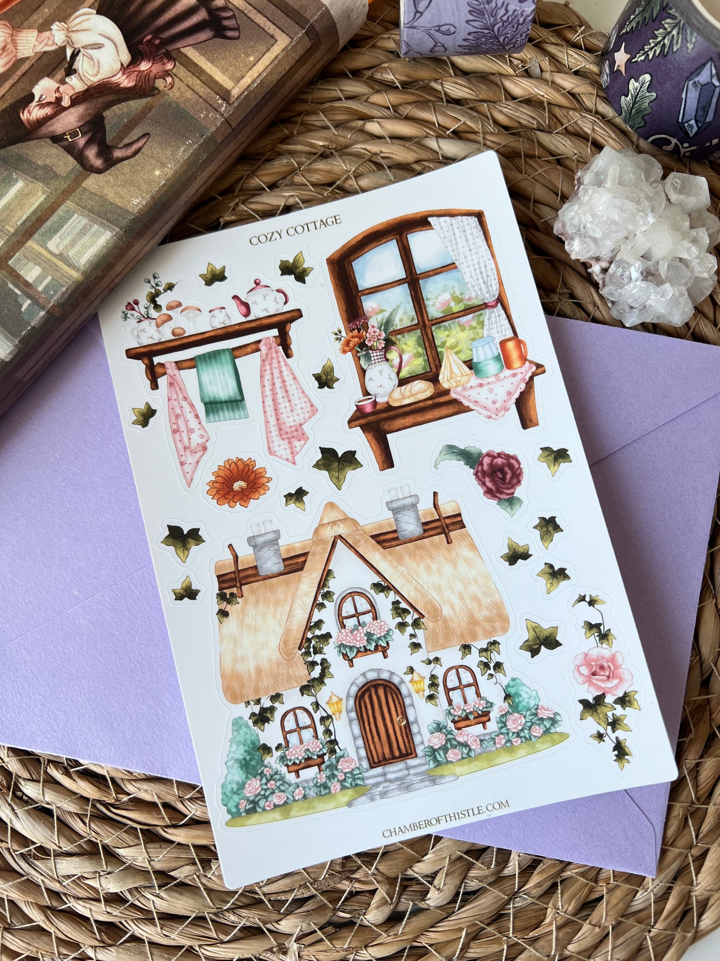 Cottage Witch sticker collection (matte vinyl)