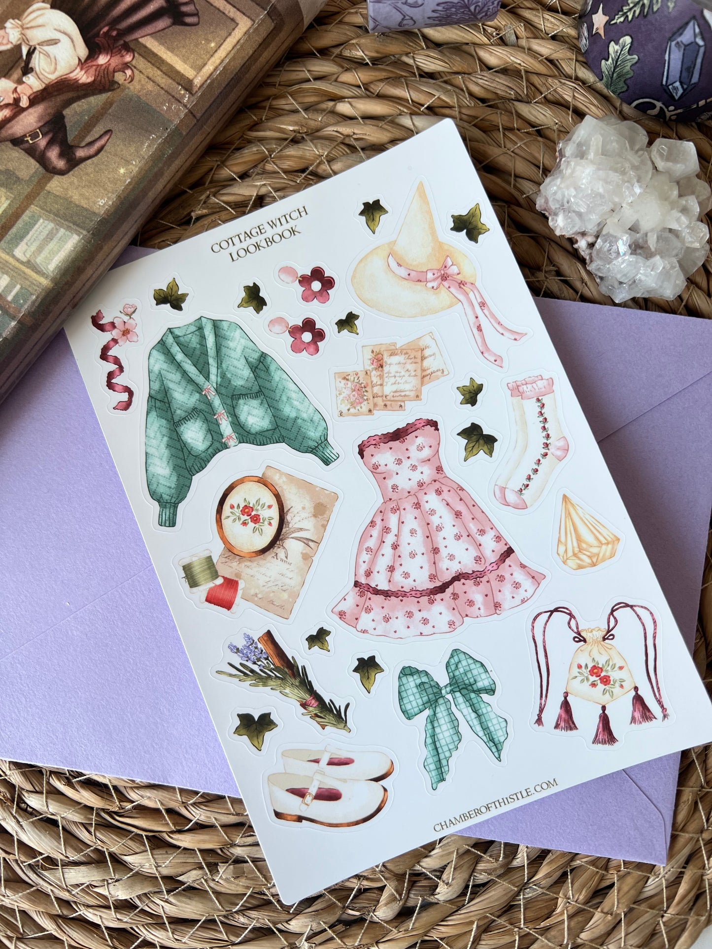 Cottage Witch sticker collection (matte vinyl)