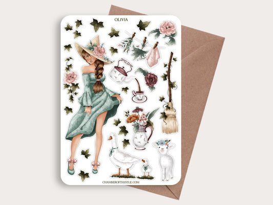 Olivia sticker sheet