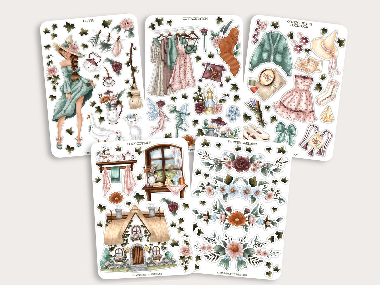 Cottage Witch sticker collection
