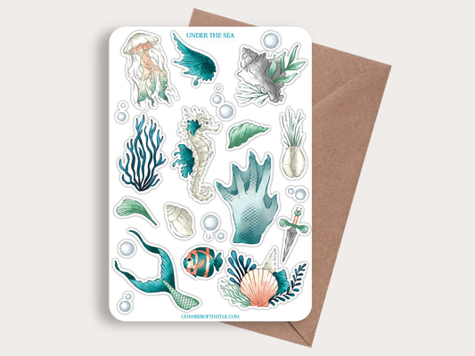 Under the sea sticker sheet