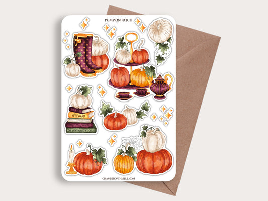 Pumpkin patch sticker sheet