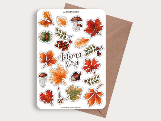 Autumn story sticker sheet