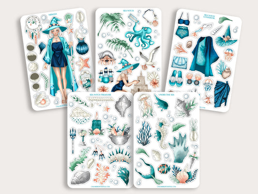 Sea Witch sticker collection