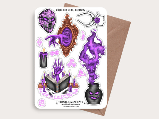 Cursed collection sticker sheet