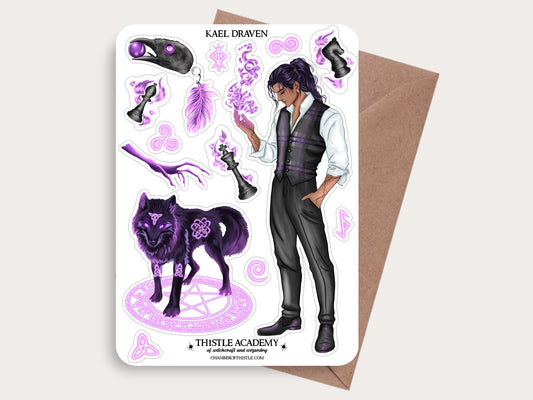 Kael Draven sticker sheet