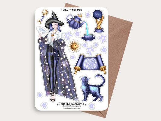 Lyra Starling sticker sheet