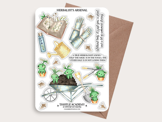 Herbalist’s arsenal sticker sheet