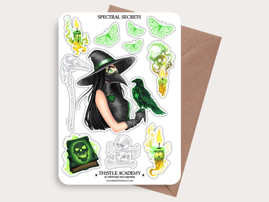 Spectral Secrets sticker sheet